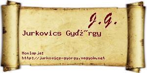 Jurkovics György névjegykártya